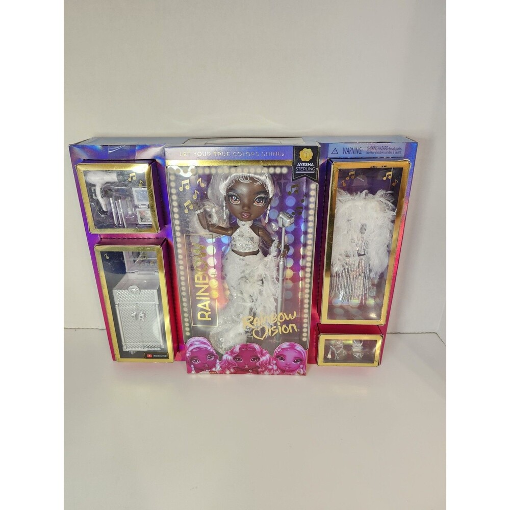 Rainbow High Series 1-Diva AYESHA STERLING Silver Fashion Doll With Accessories